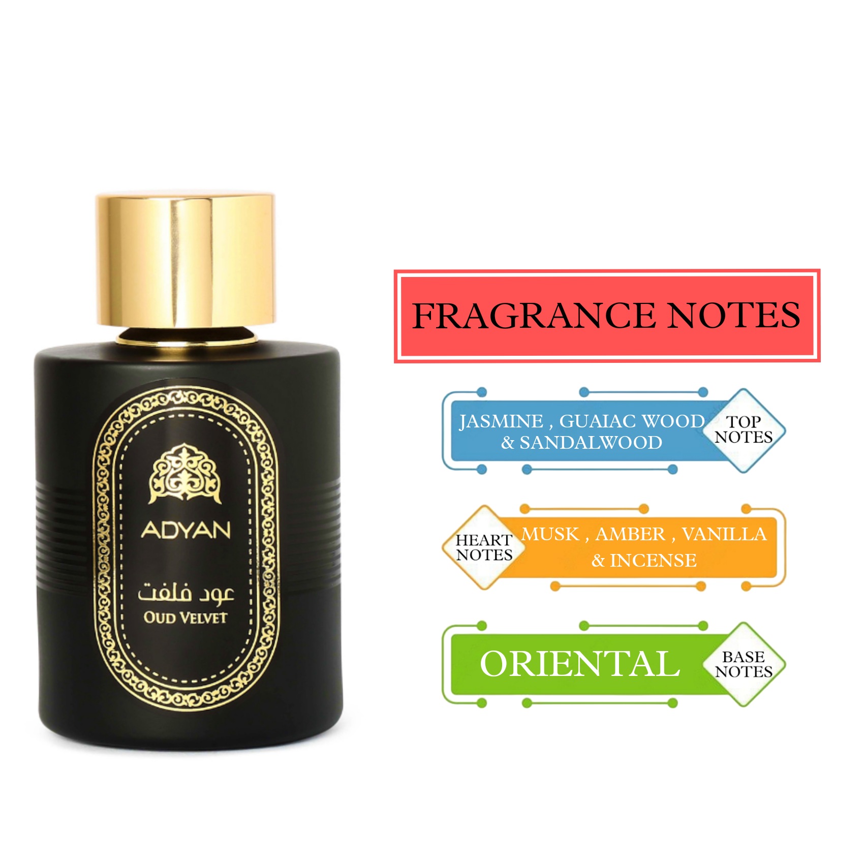 Perfume Adyan Oud Velvet Eau de Parfum Masculino 100ML