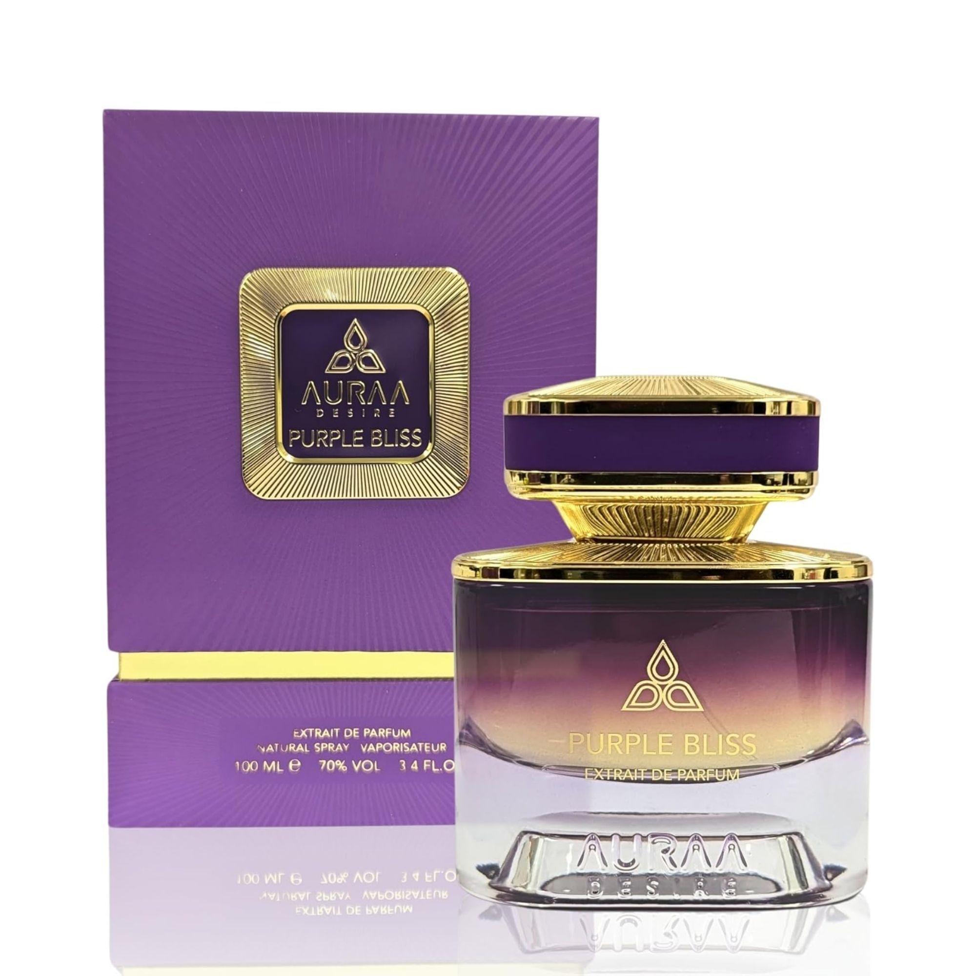 Perfume Auraa Desire Purple Bliss Extrait de Parfum Unissex 100ML