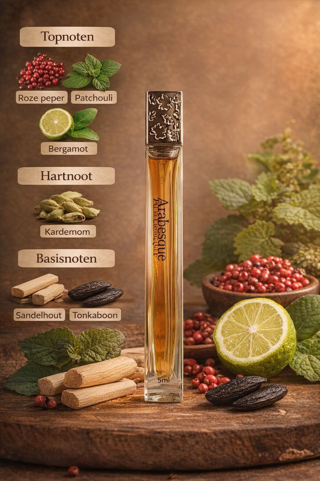Perfume Aurora Scents Arabesque Hayat Eau de Parfum Unissex 100ML
