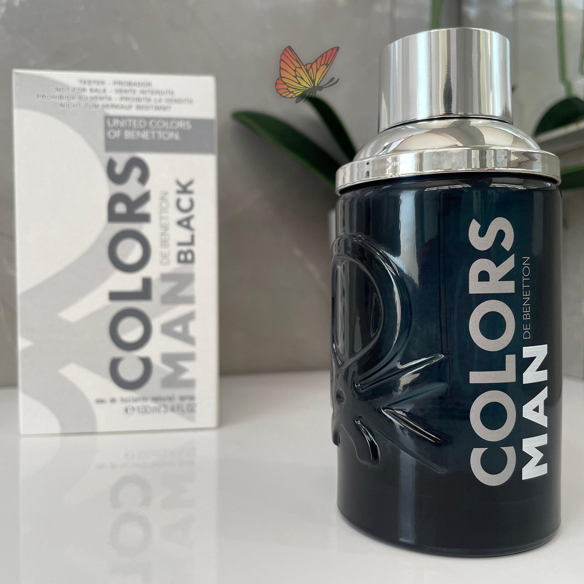 Perfume Benetton Colors Man Black Eau de Toilette Masculino 100ML
