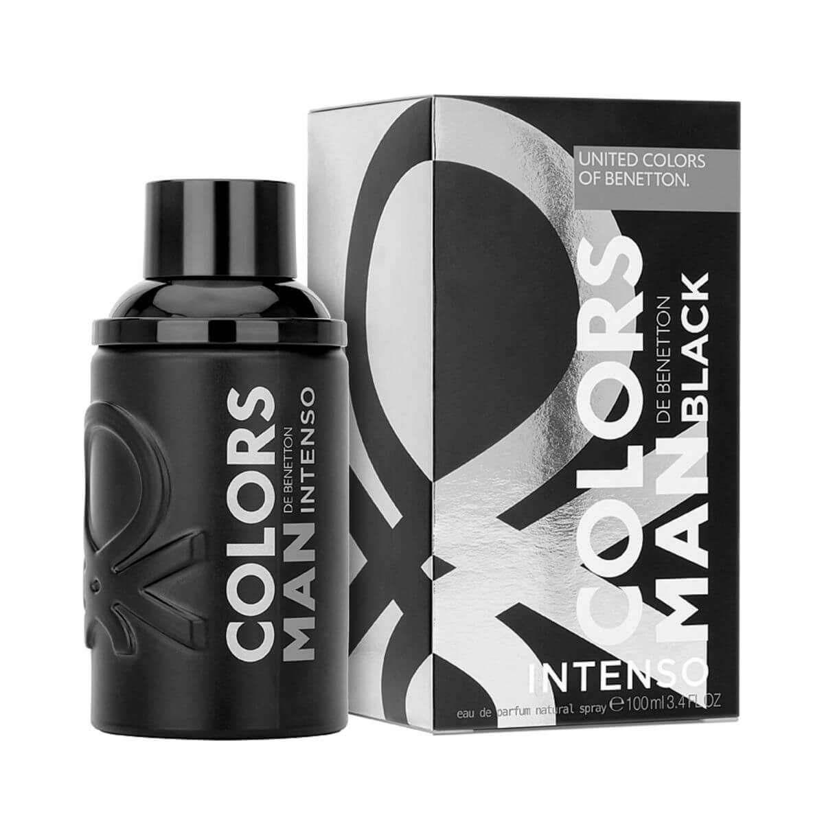 Perfume Benetton Colors Man Black Intenso Eau de Parfum Masculino 60ML