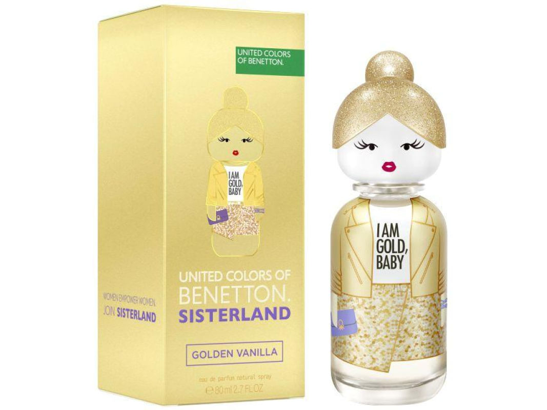Perfume Benetton Sisterland Golden Vanilla Eau de Parfum Feminino 80ML
