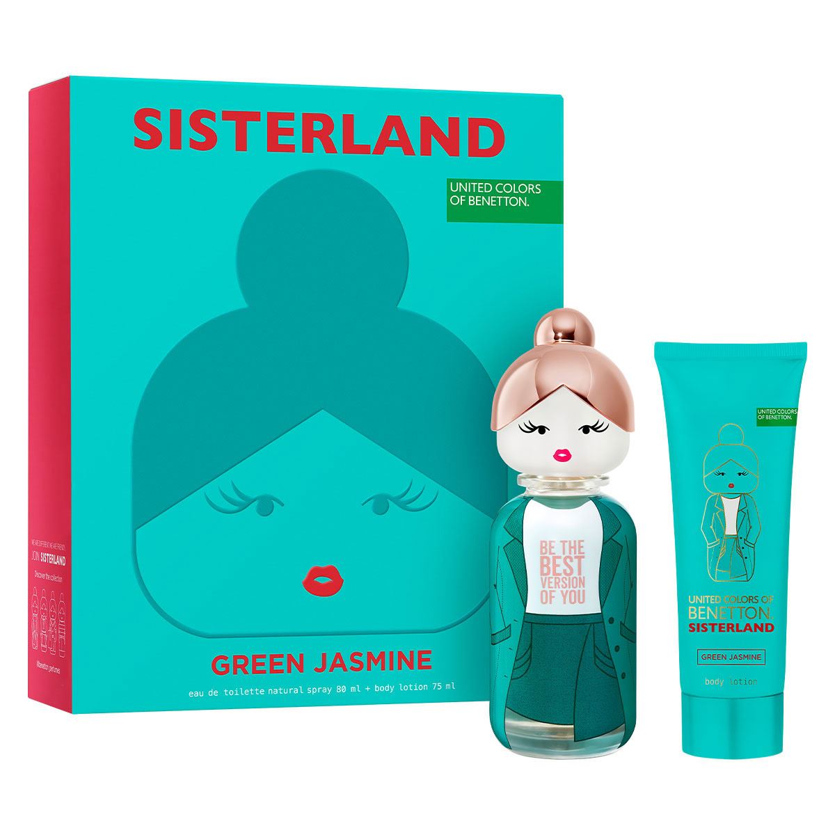 Perfume Benetton Sisterland Green Jasmine Eau de Toilette Feminino 80ML