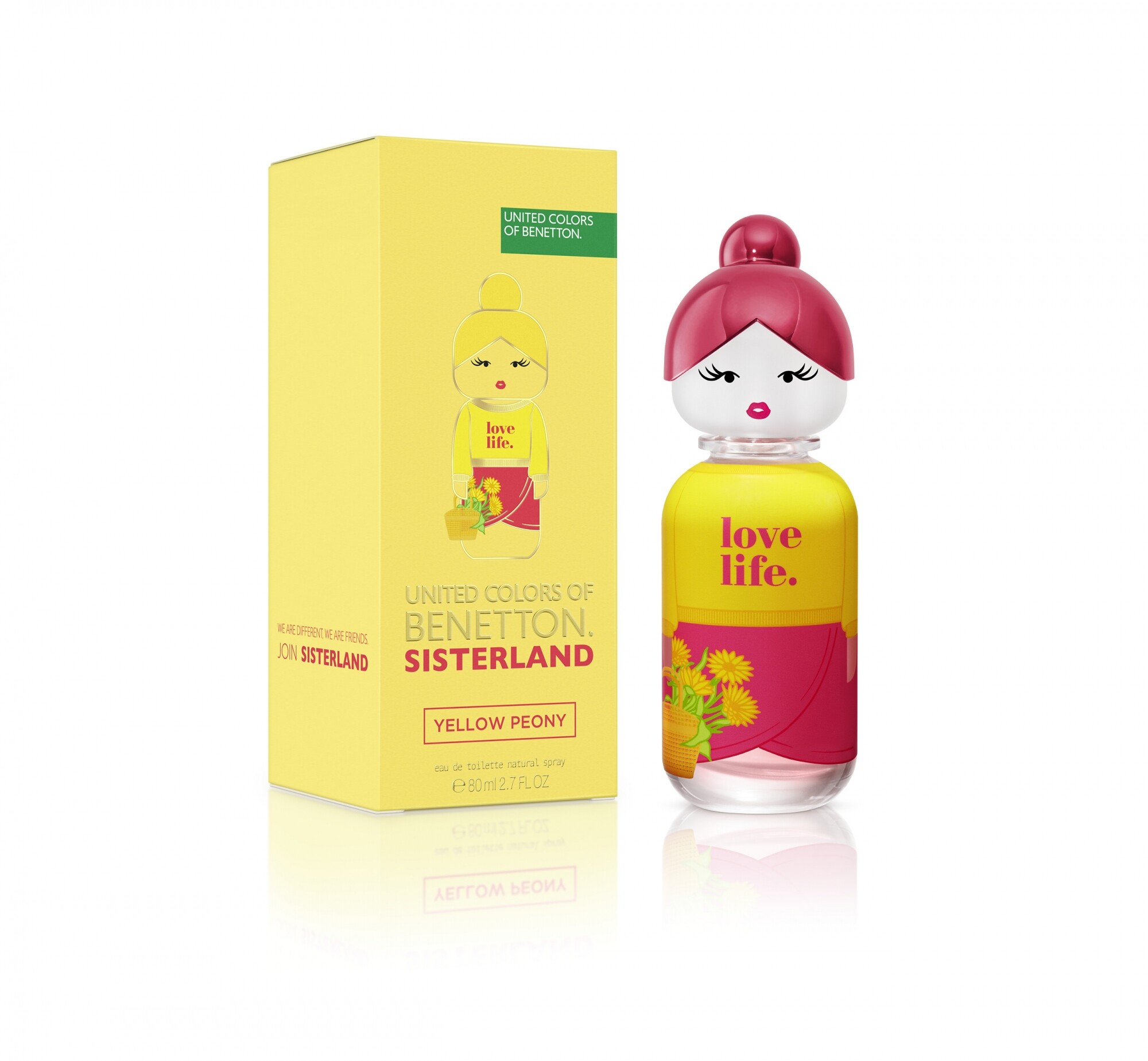 Perfume Benetton Sisterland Yellow Peony Eau de Toilette Feminino 80ML