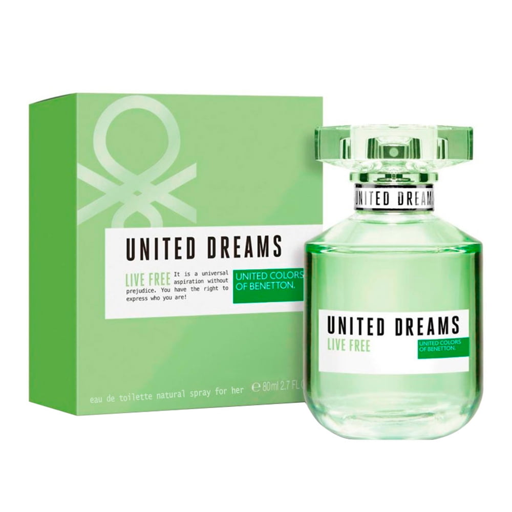 Perfume Benetton United Dreams Live Free Eau de Toilette Feminino 80ML